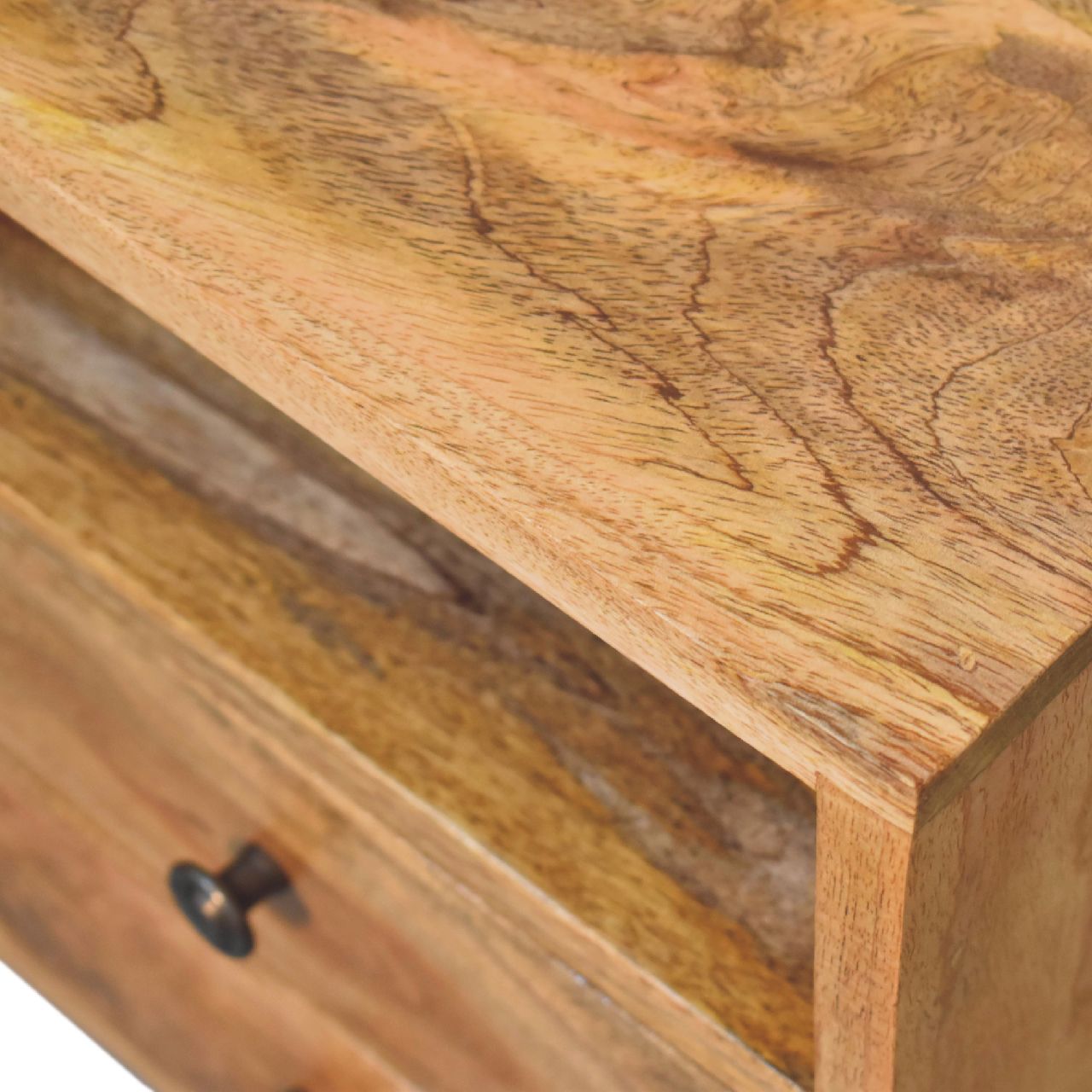 Solid Wood Mini Oak-ish Classic Nightstand
