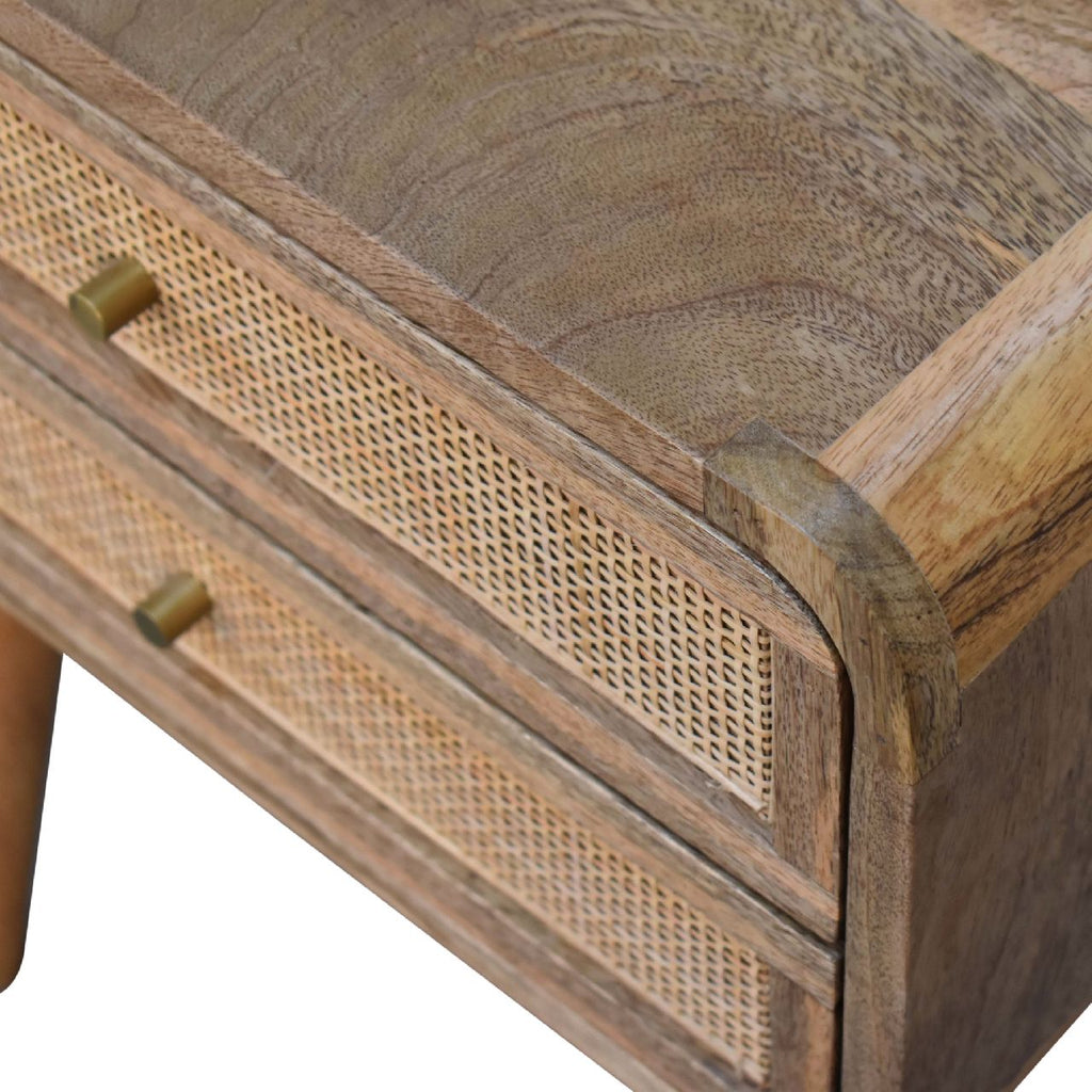 Close-Knit 2-Drawer Nightstand, Nordic Legs