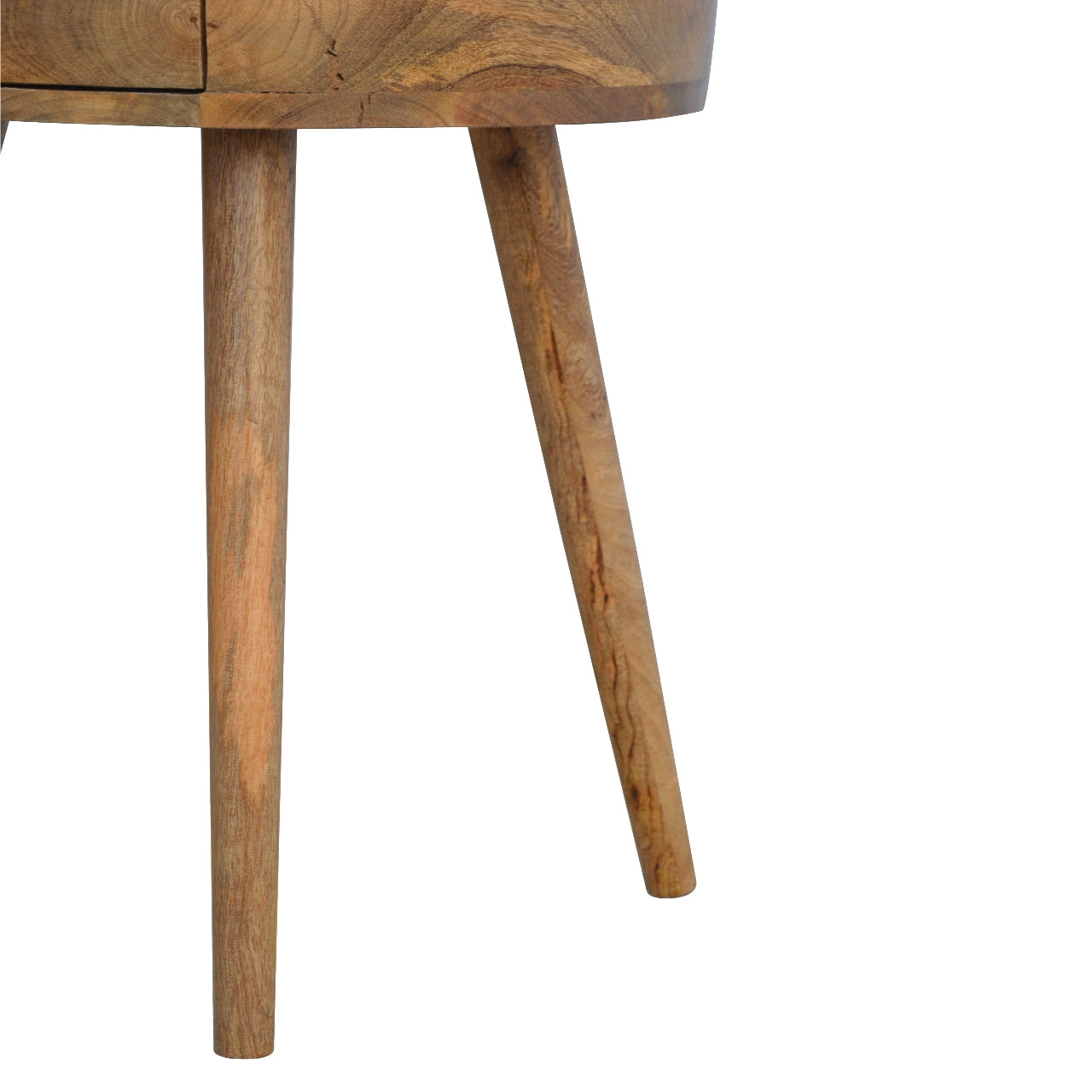 Nordic Circular Shaped Bedside, 1-Drawer