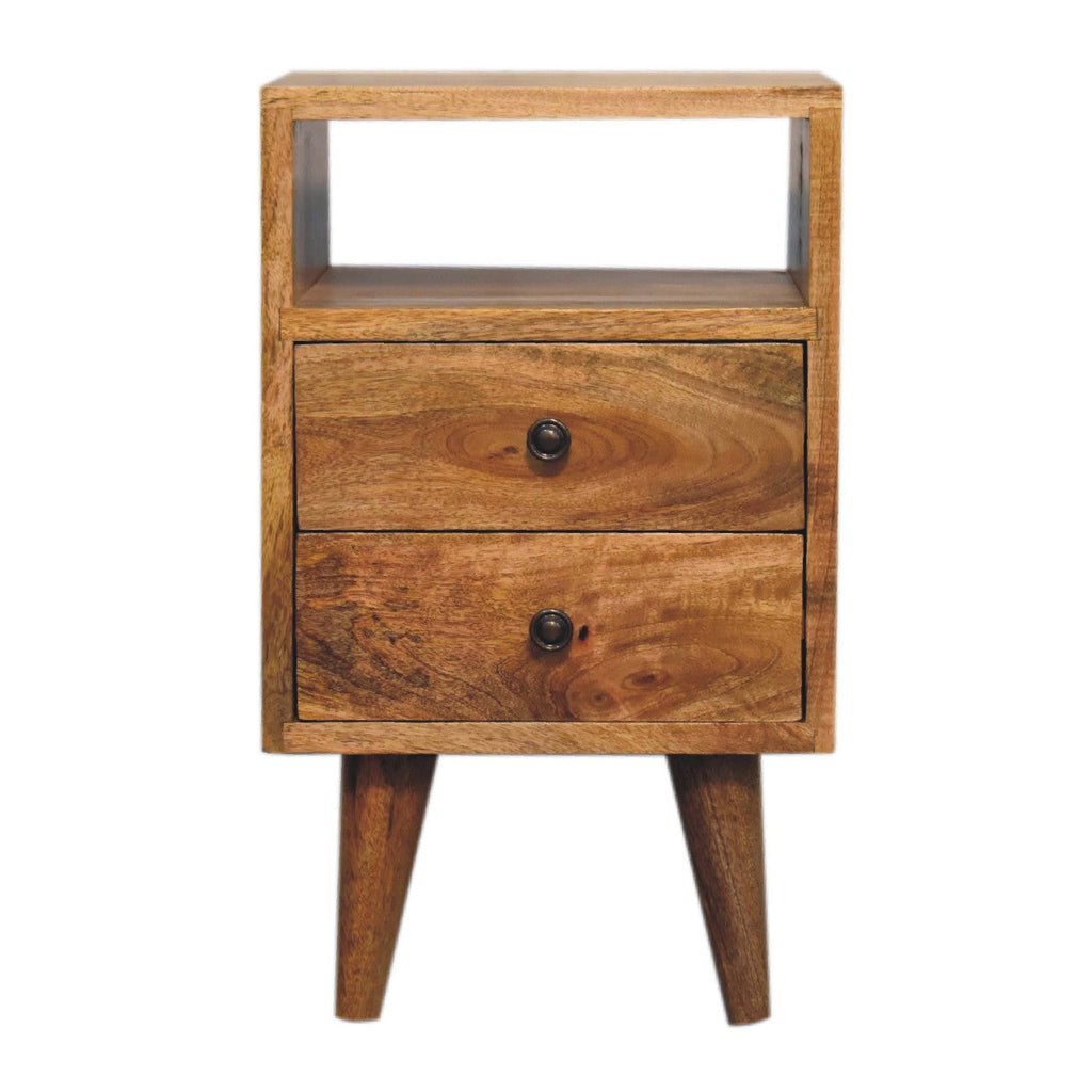 Solid Wood Mini Oak-ish Classic Nightstand