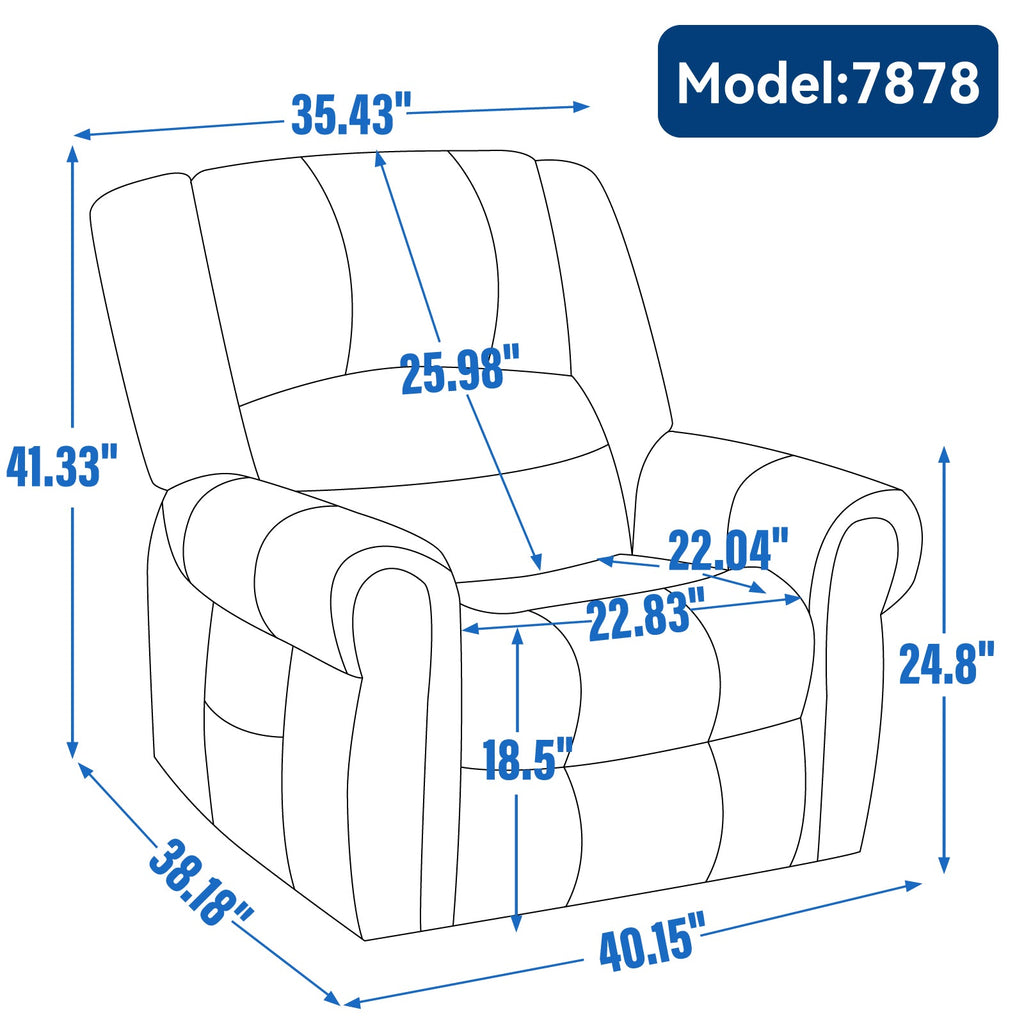 Power Lift Recliner Chair with Heat and Massage