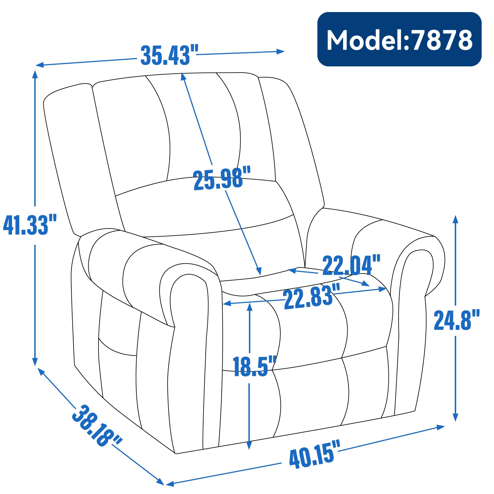 Power Lift Recliner Chair with Heat and Massage