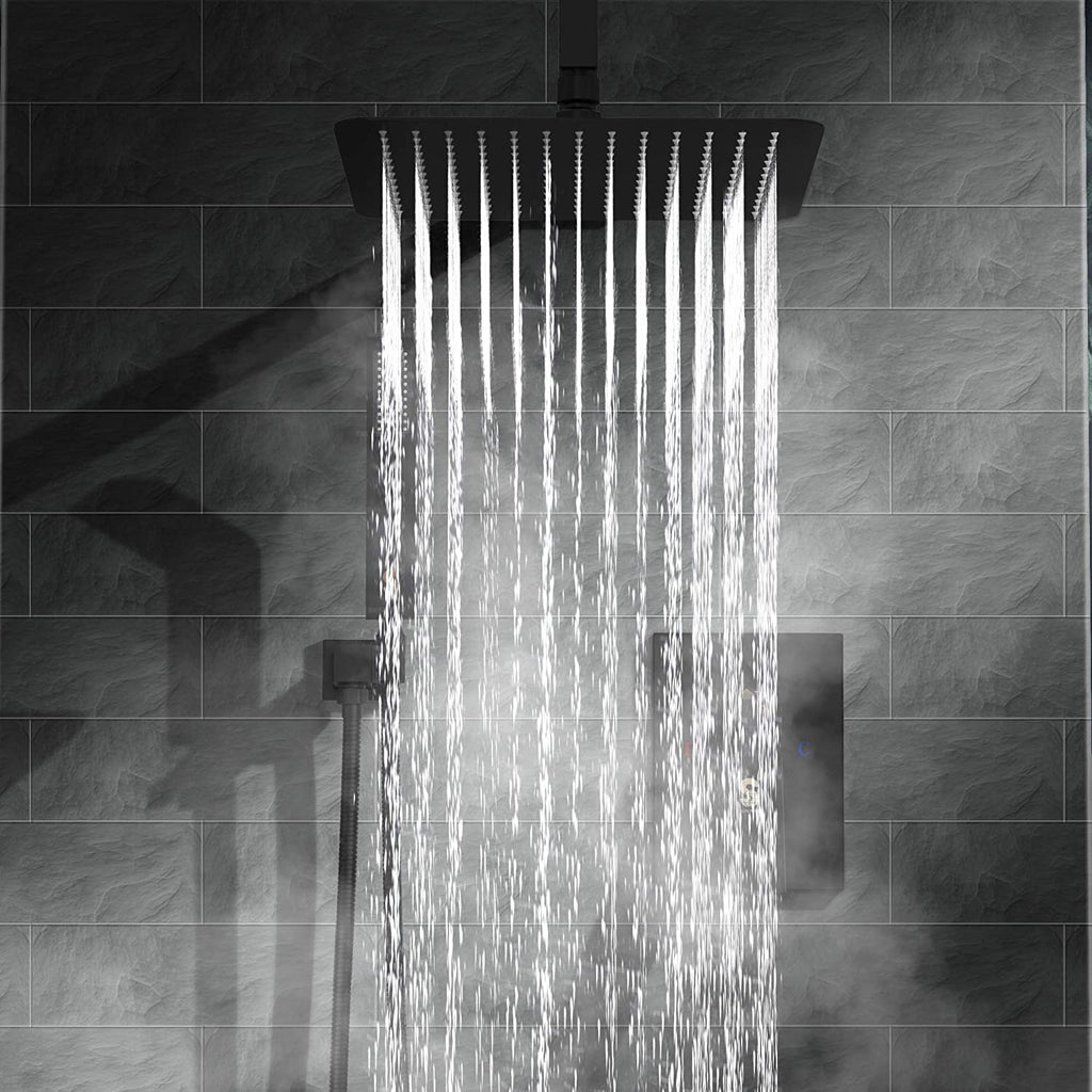 10 Inch Shower Head Bathroom Luxury Rain Mixer Shower Complete Combo Set