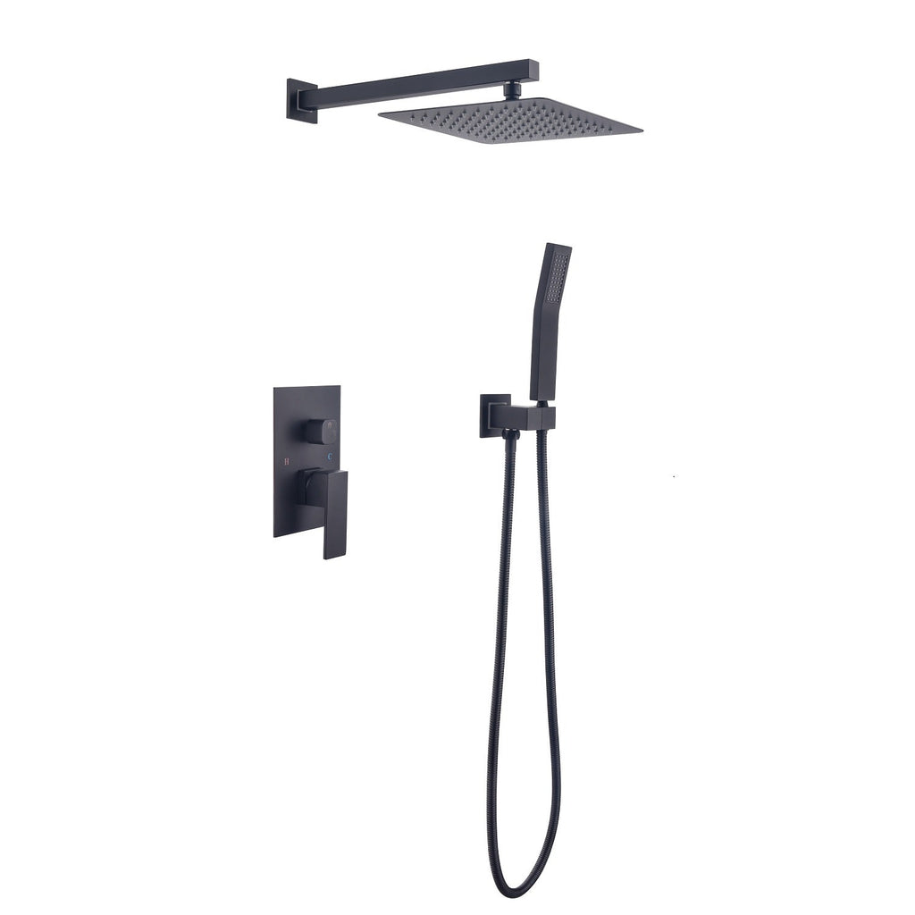 10 Inch Shower Head Bathroom Luxury Rain Mixer Shower Complete Combo Set
