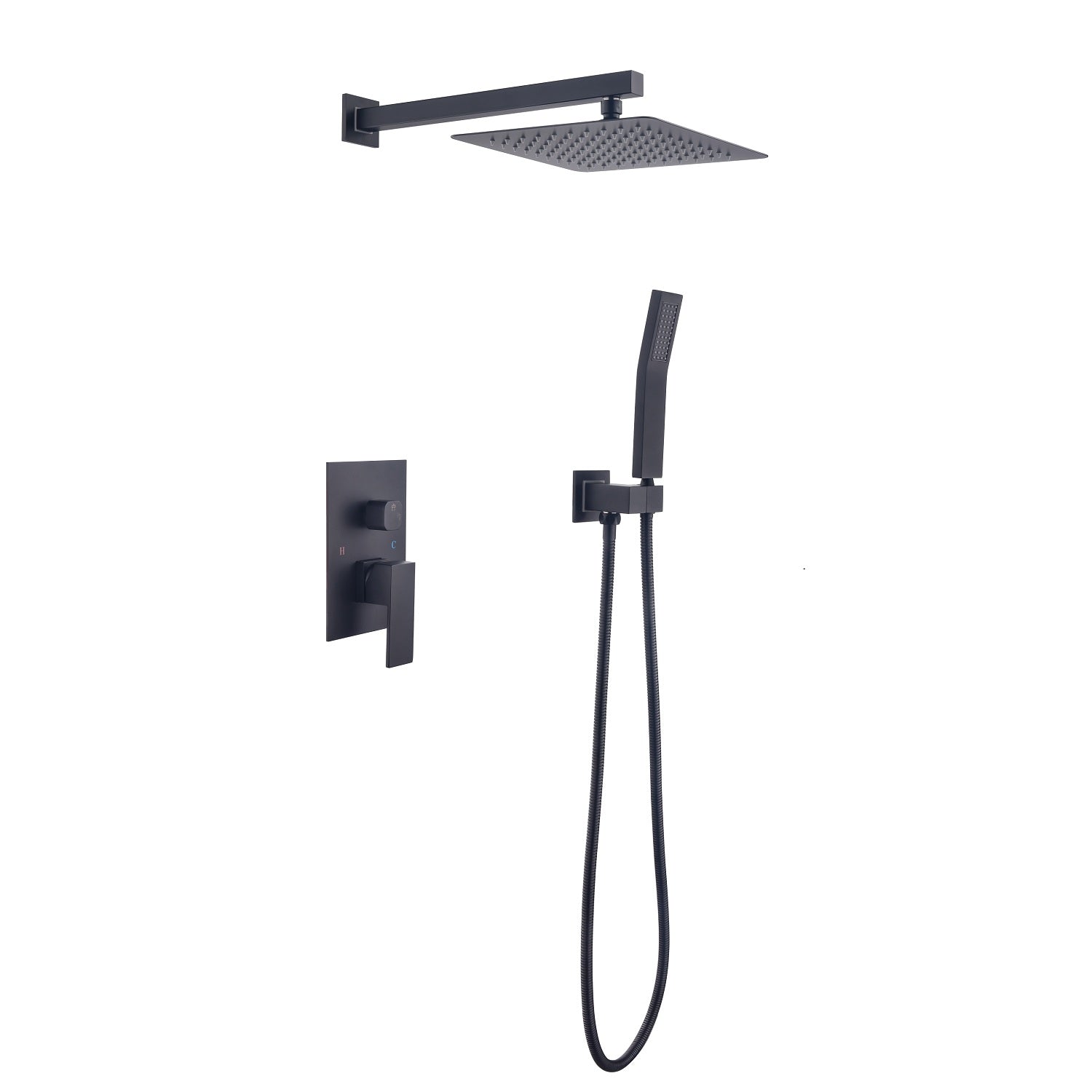 10 Inch Shower Head Bathroom Luxury Rain Mixer Shower Complete Combo Set