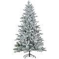 HOMCOM 6ft Snow Flocked Artificial Christmas Tree