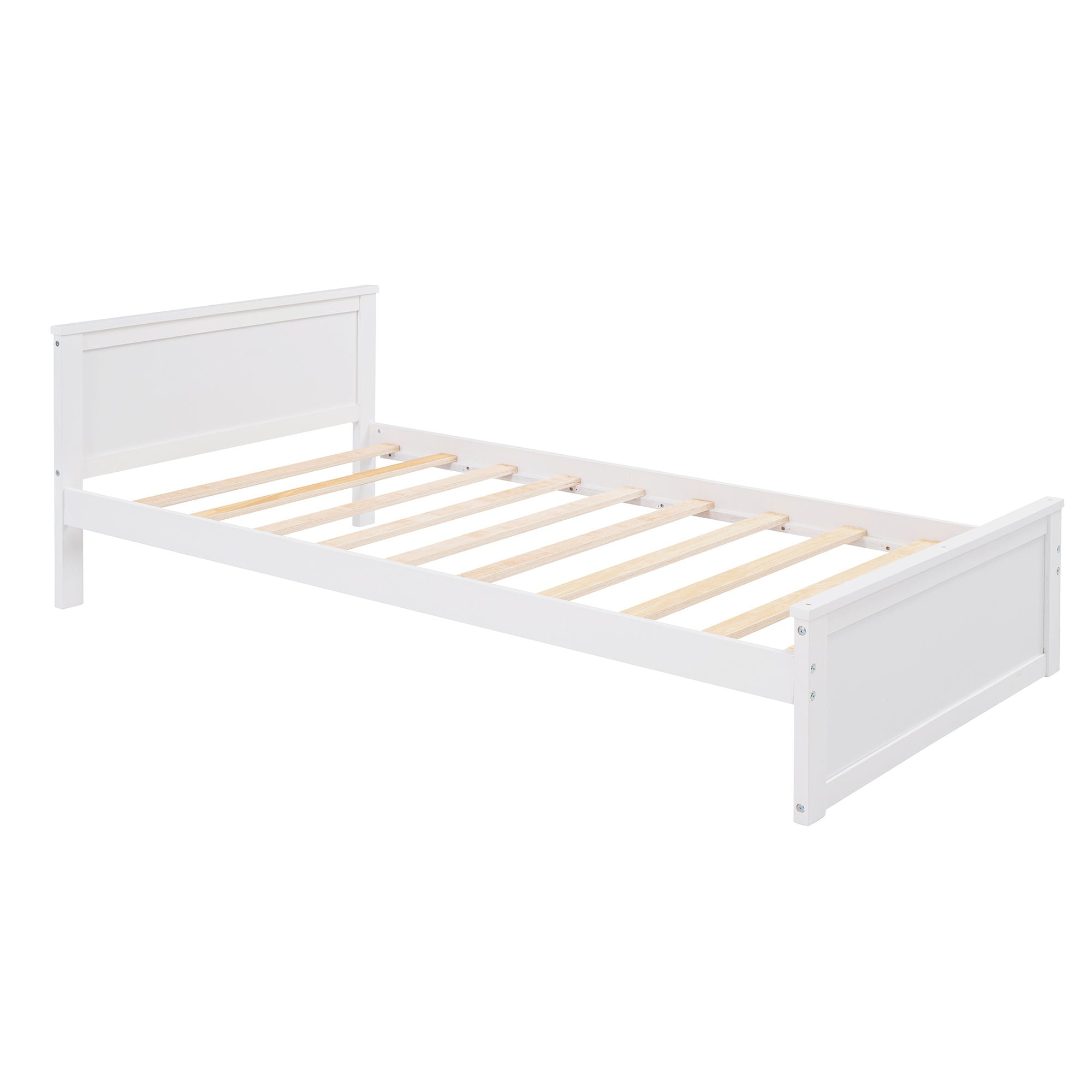 Loft Bed With A Stand Alone Bed, Shelves, Desk, And Wardrobe