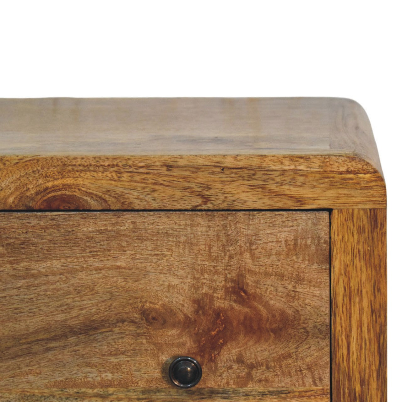 Solid Wood Oakish Three Drawer Chest