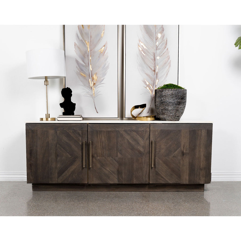 Metzger - 3 Door Sideboard Buffet - Gray