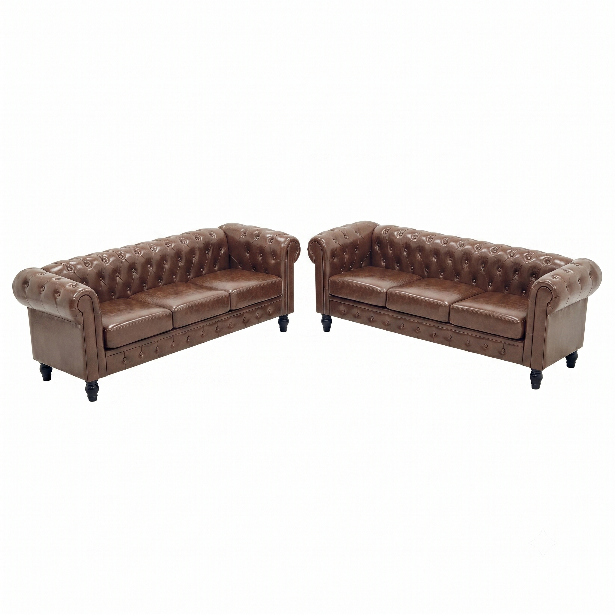2 Piece Chesterfield Sofa Set