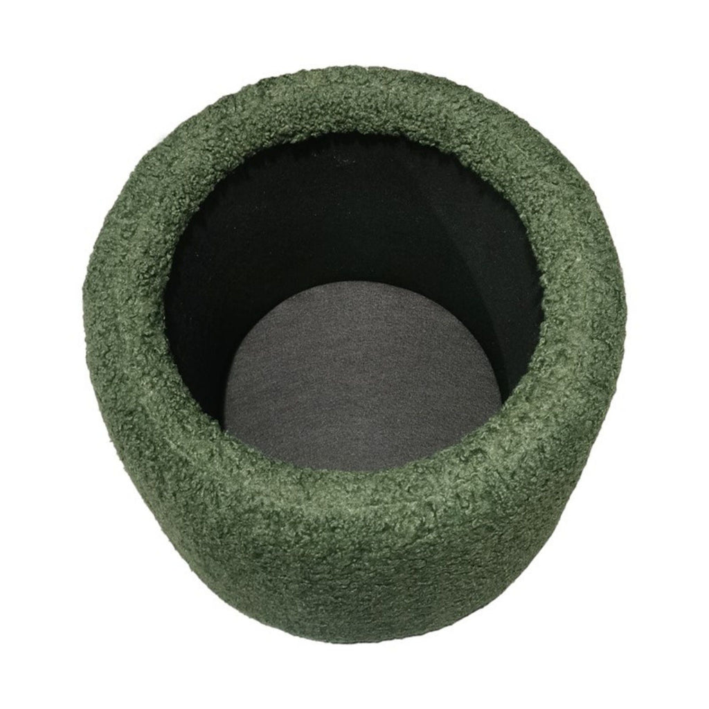 Elegant Round Storage Ottoman Upholstered