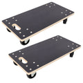 Furniture Moving Wooden Dolly with 4 PP Wheels - 2 Pack