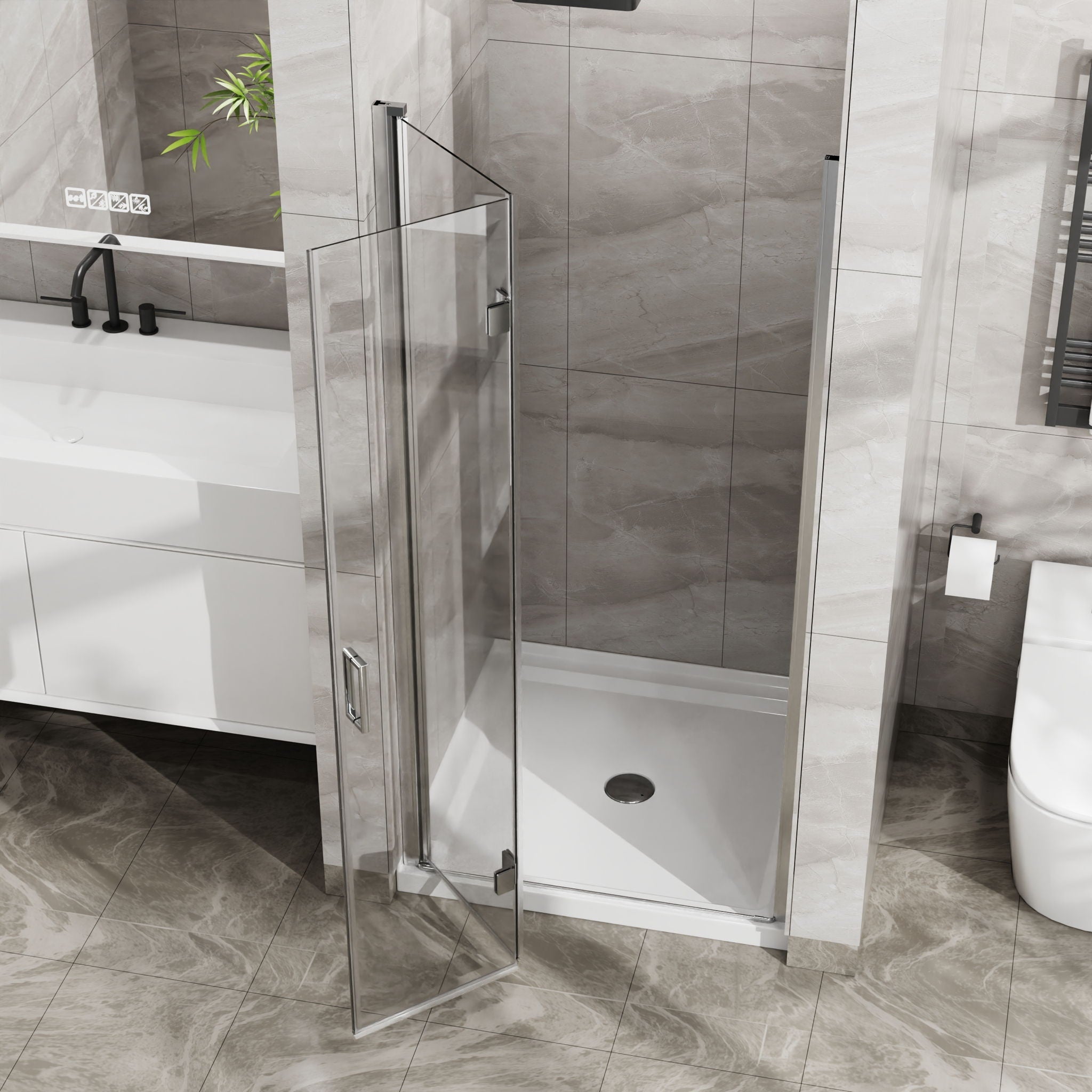 Goodyo - Frameless Glass Shower Door Bifold