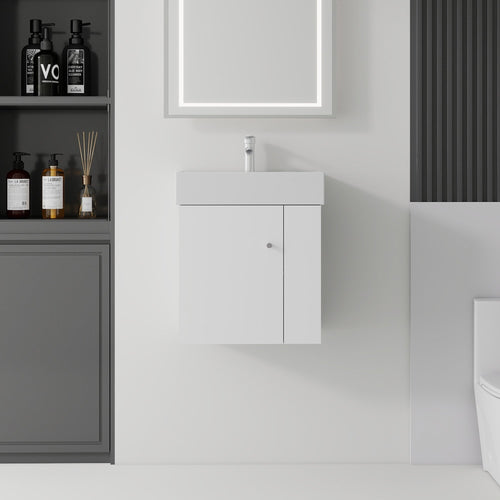 21.6 Inch Floating Bathroom Vanity with Sink