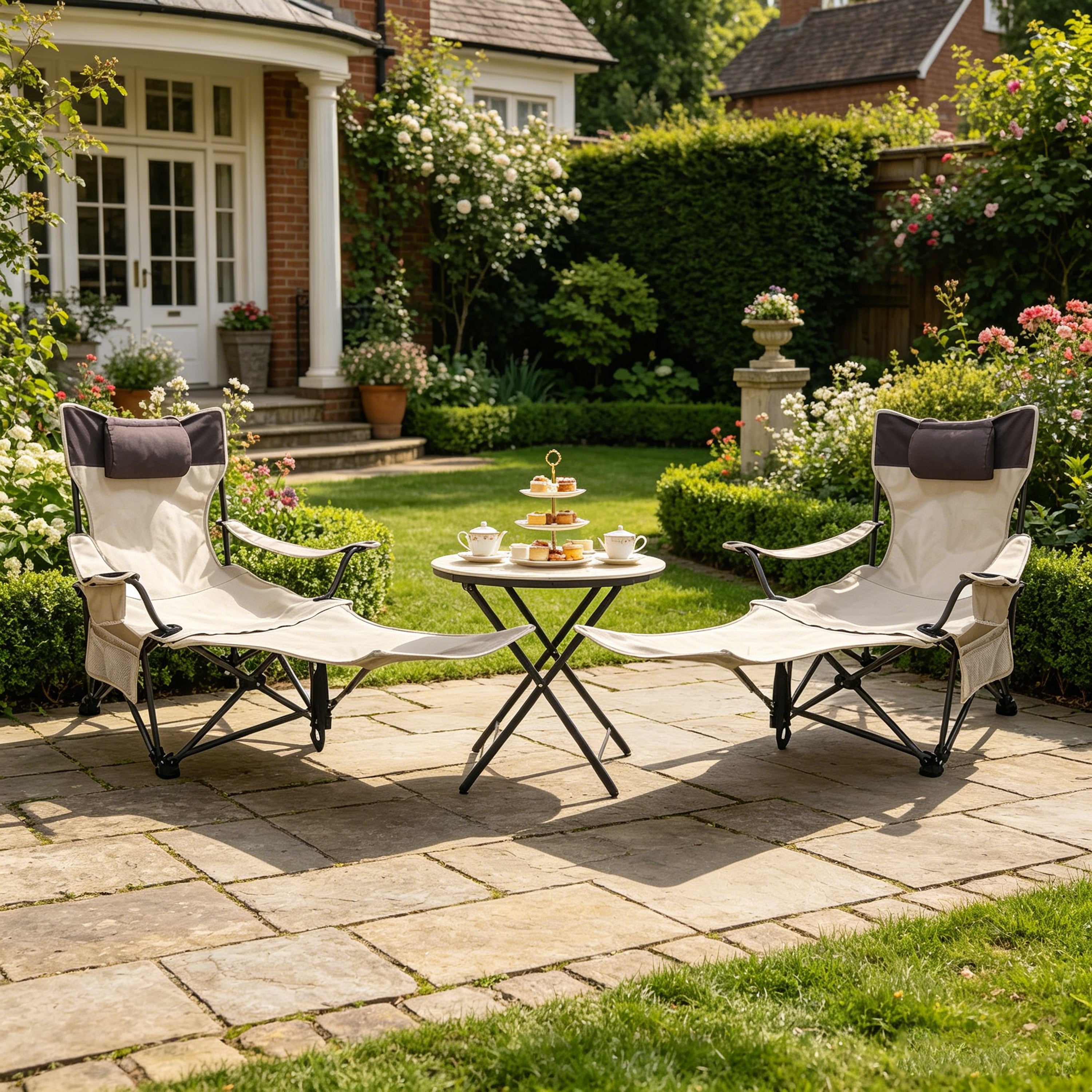 2PCS Outdoor Camping Chairs