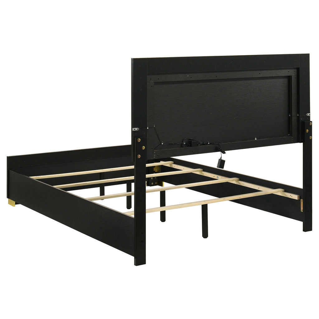 Jeremiah - LED Panel Bed With Touch Controlled Lighting