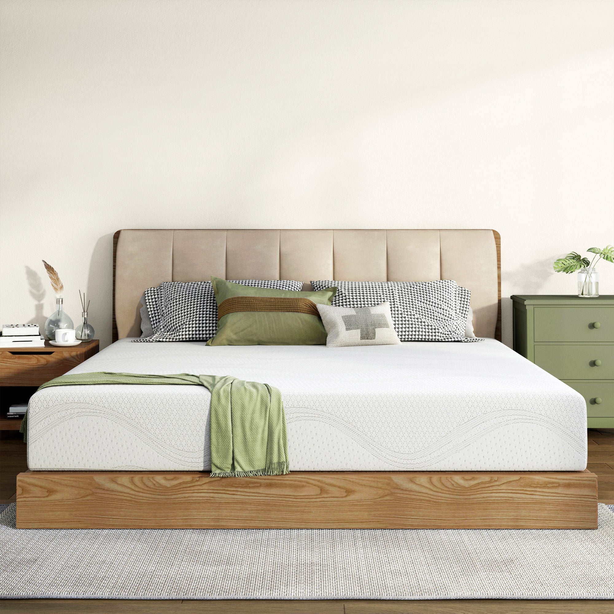 Queen Size Memory Foam Mattress, 10 Inch Bed Mattress, with Cooling