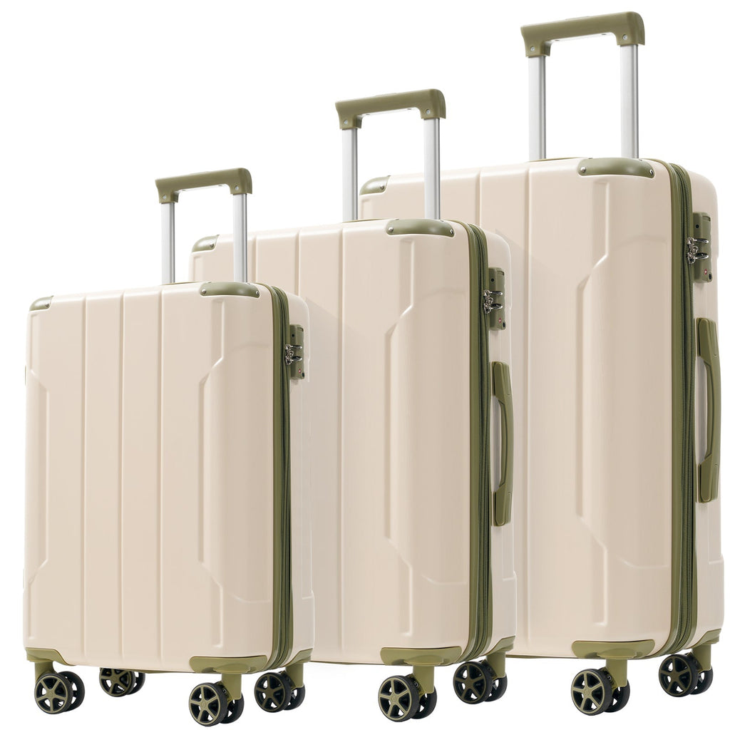 GigaTech 3-Piece Expandable Hard Shell Luggage Set with TSA Lock