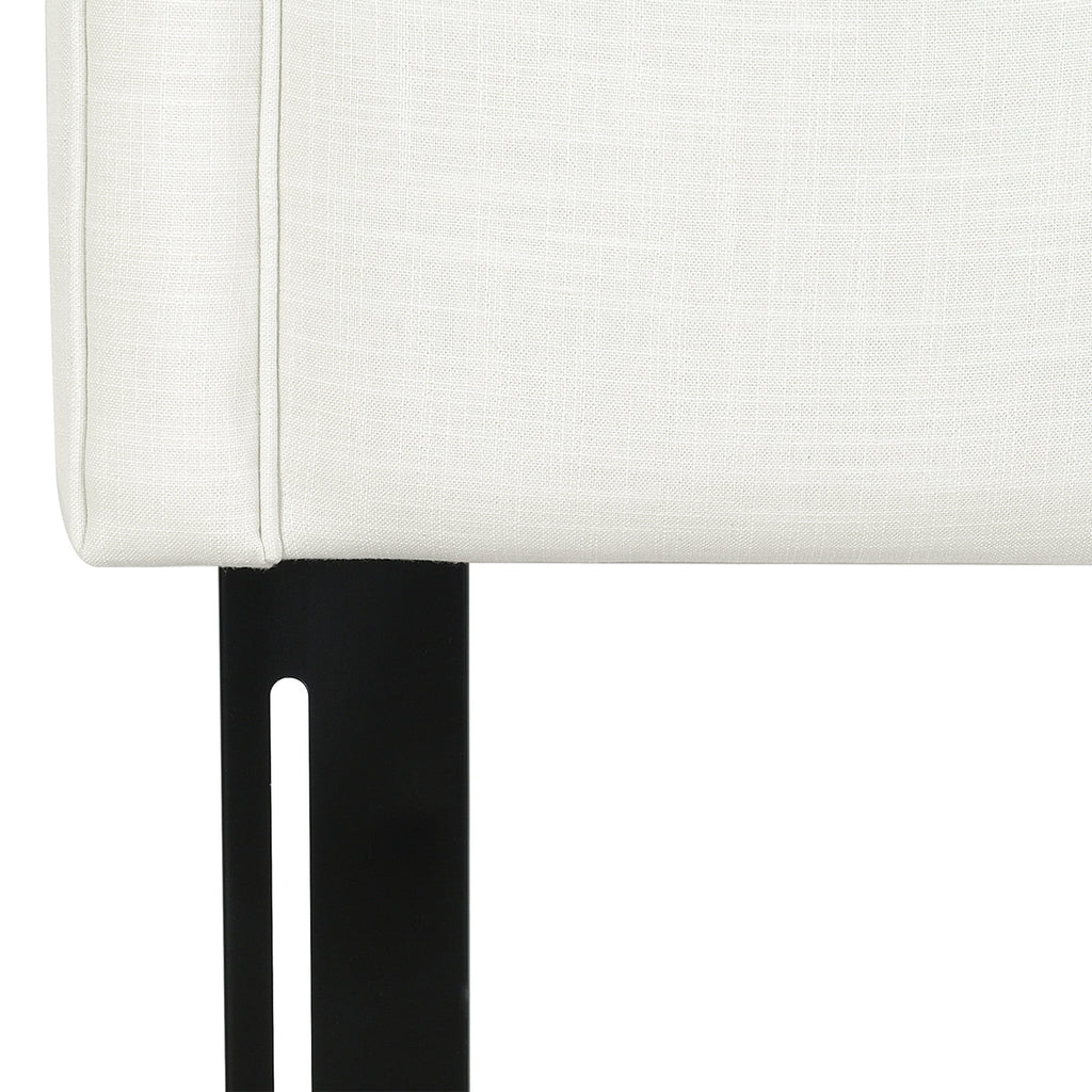 Catherine Upholstered King Headboard, Antique