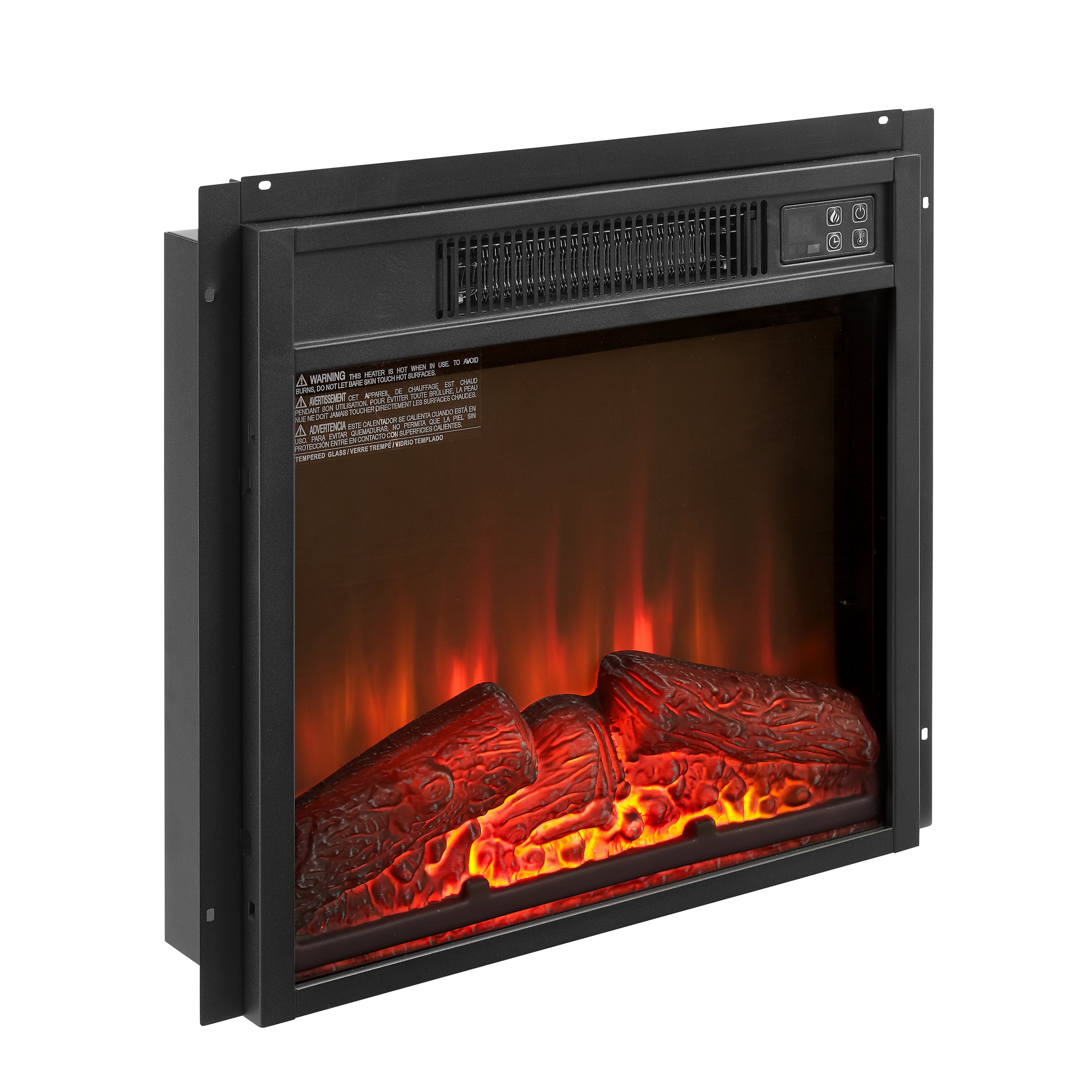 Electric Fireplace Insert 18" 1400W Remote Control