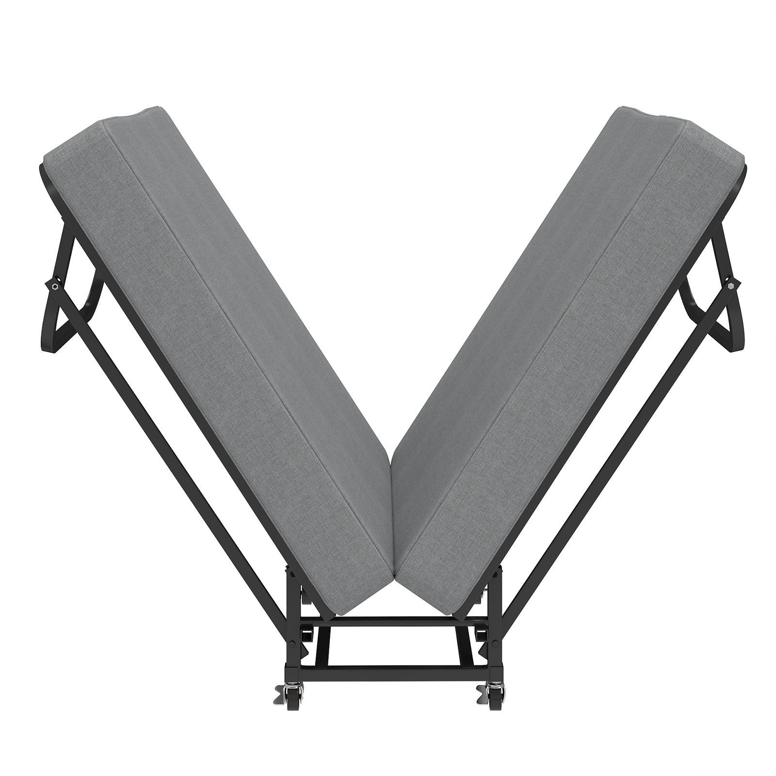 75" Folding Bed with Memory Foam Mattress