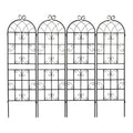 Metal Garden Rustproof Trellis For Climbing Plants Outdoor Flower Support