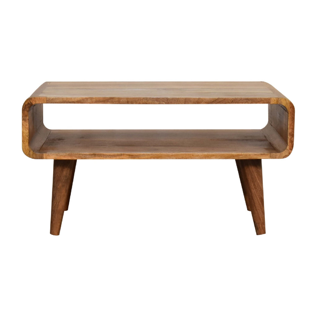 Solid Wood Media Unit, Open Slot, Oak-ish