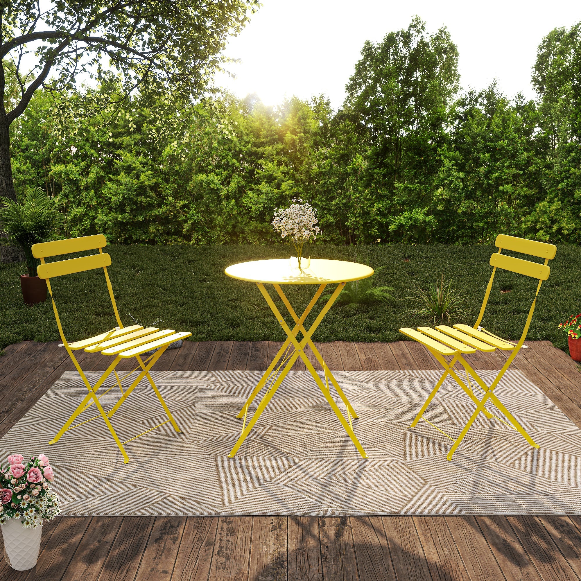 Bistro Table and Chairs Set of 2