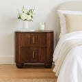 Solid Wood Marlowe Fluted Nightstand