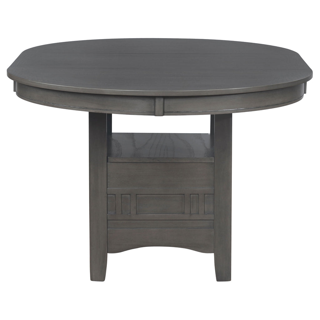 Ingall - 5 Piece Set With Storage Table And Upholstered Chairs - Medium Gray