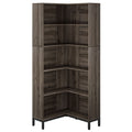 L-Shaped Bookcase, 5 Tier Freestanding Corner Bookshelf
