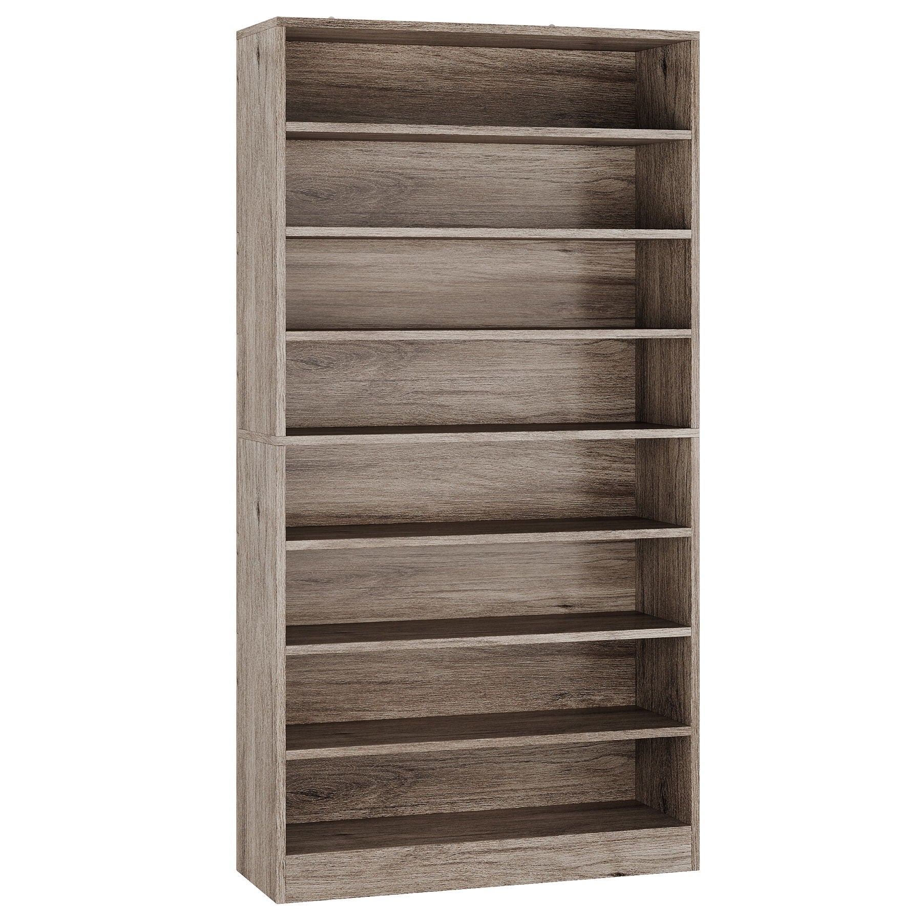 9 Tier Freestanding Shoe Cabinet, With Open Design