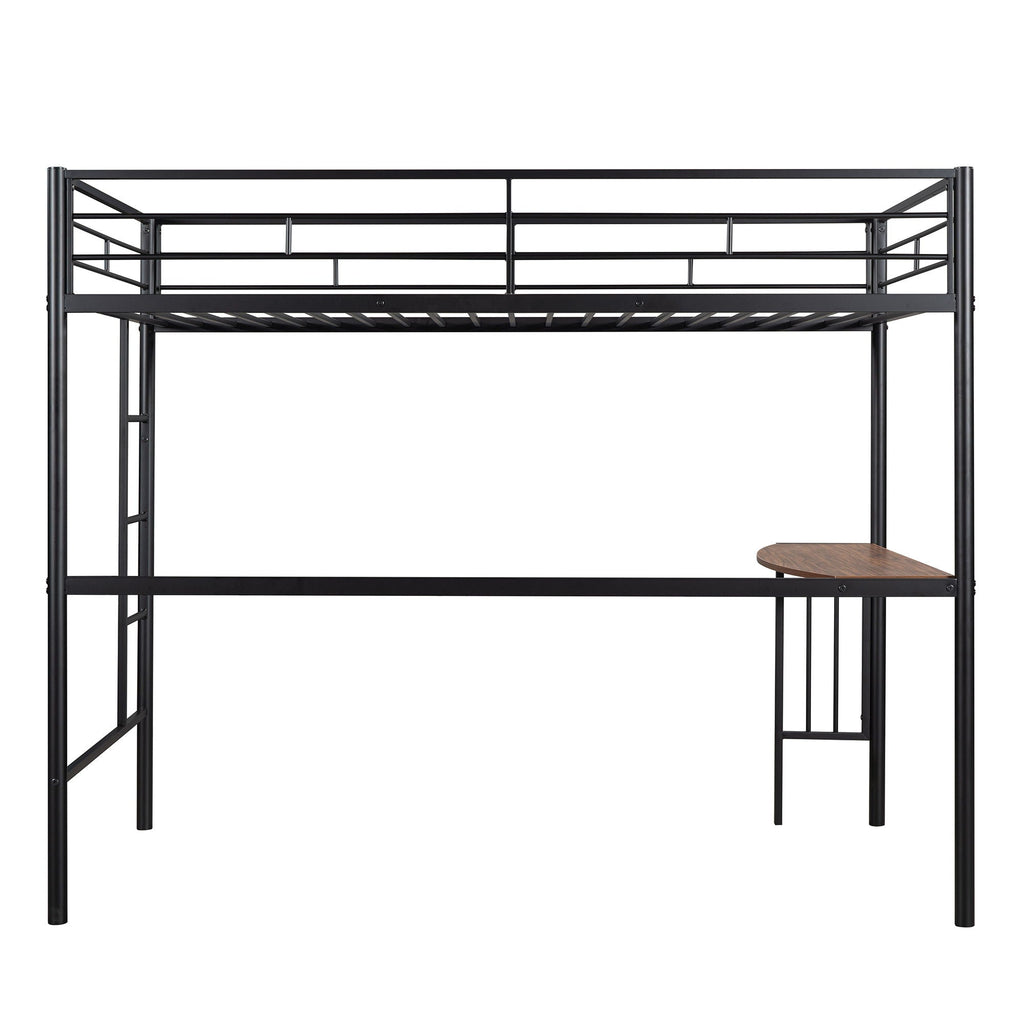 Bunk Bed With Desk, Ladder And Quality Slats For Bedroom
