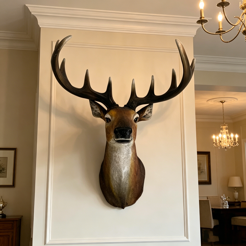 14.57" Wide Stag Head Wall Mount
