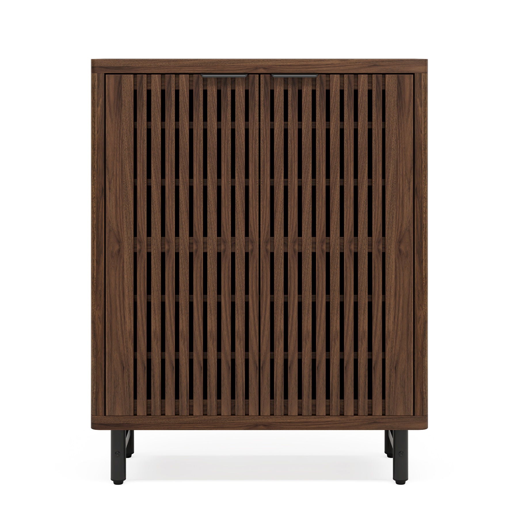 6 Tier Shoe Cabinet With Louvered Doors