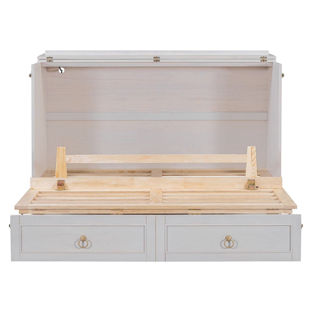 Murphy Bed With Large Drawers And Stylish Design