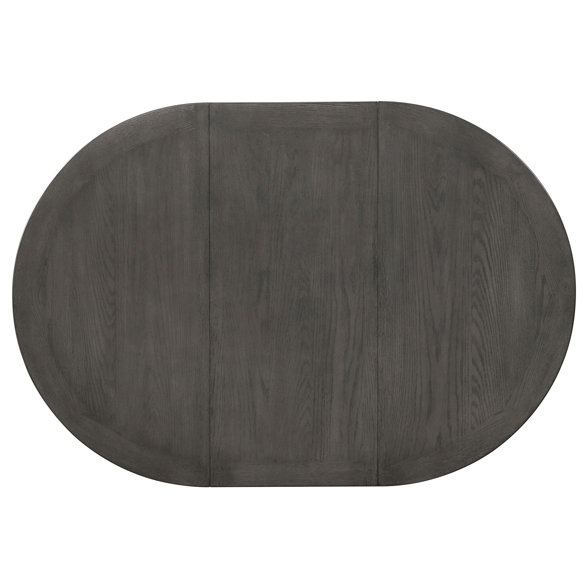 Lavon Oval 60-inch Wood Extension Leaf Dining Table Medium Grey