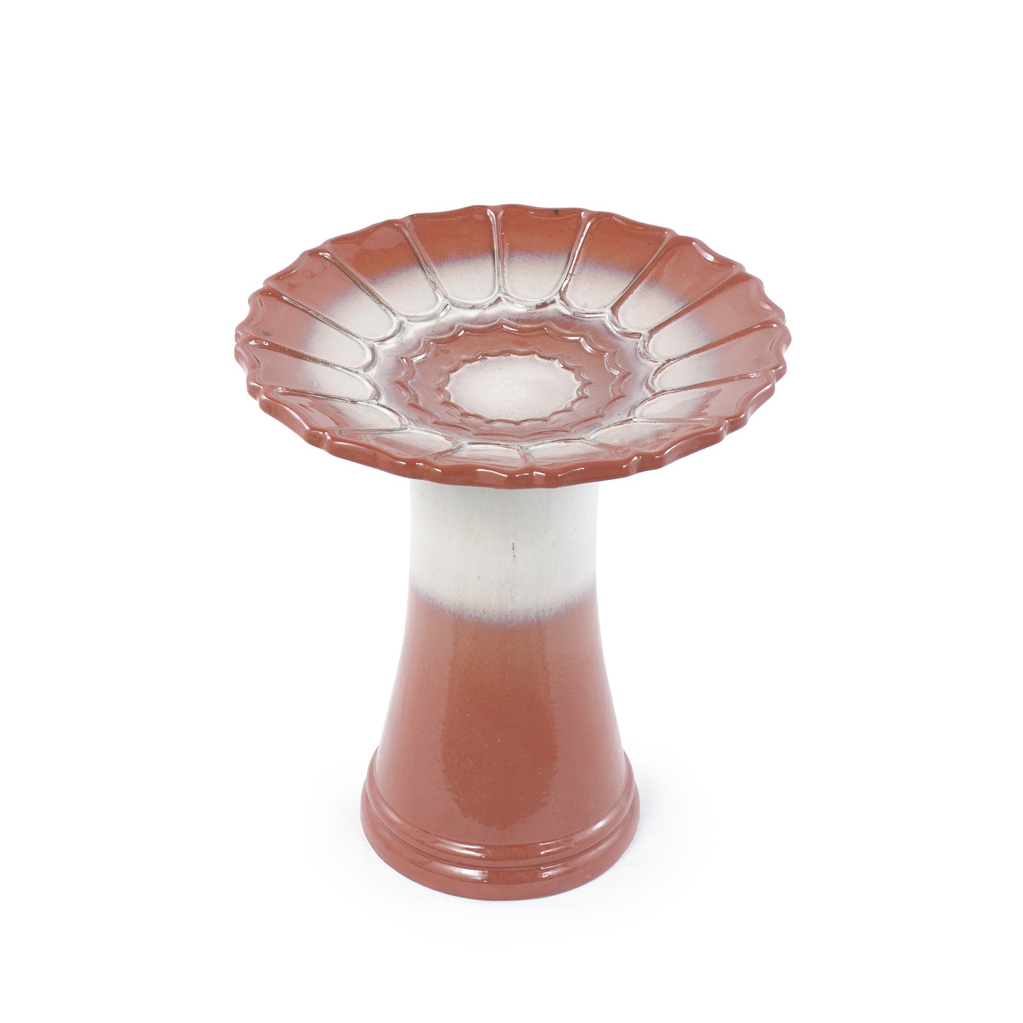 Handmade Glazed Ceramic Bird Bath