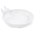 Handmade Ceramic Bird Bath - 11.8 Inch Glossy