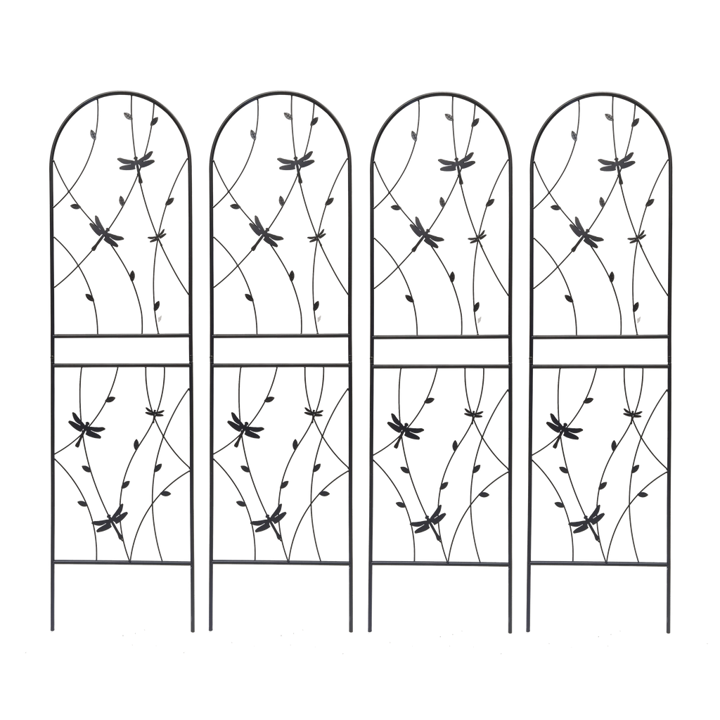 4 Pack Metal Garden Trellis for Climbing Plants