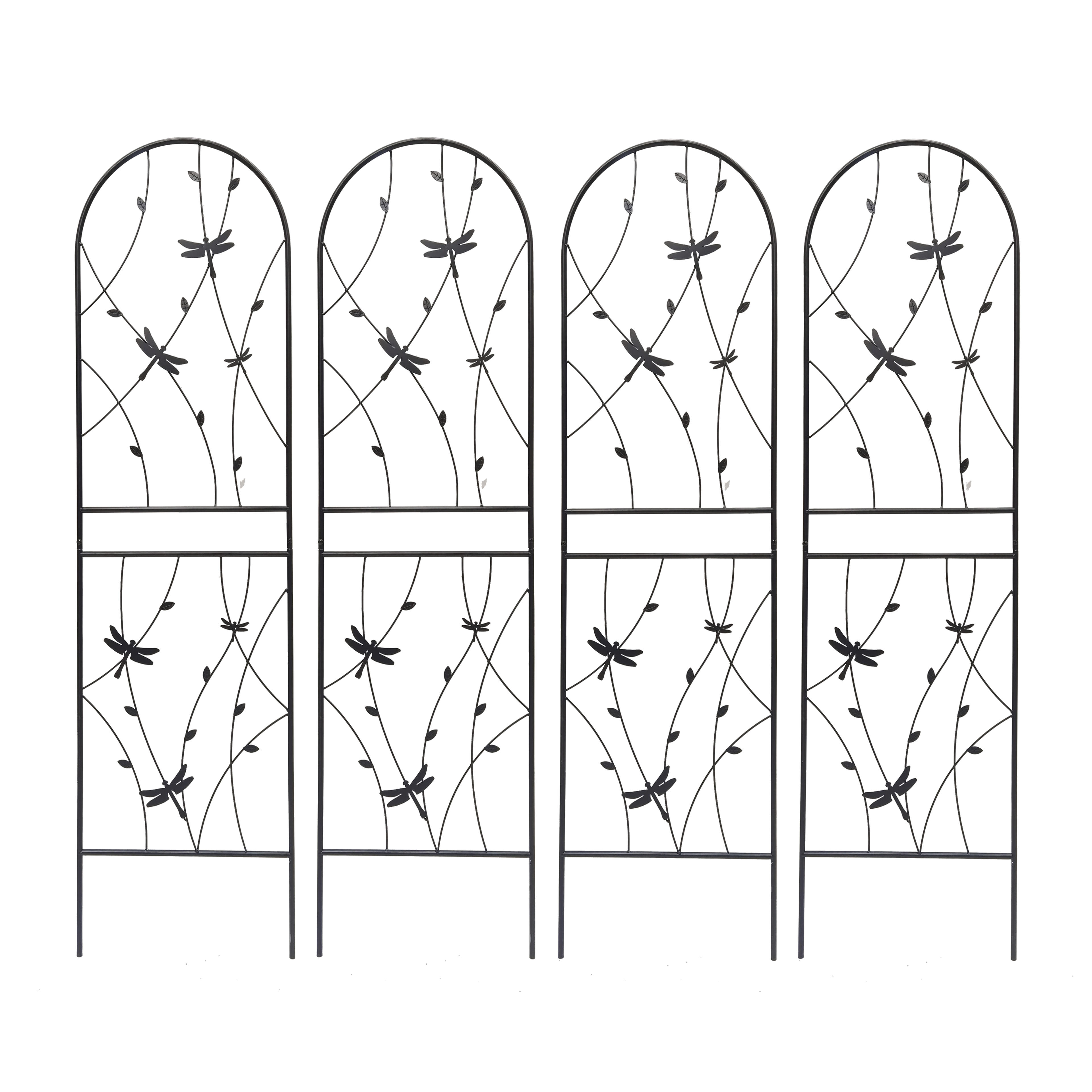 4 Pack Metal Garden Trellis for Climbing Plants