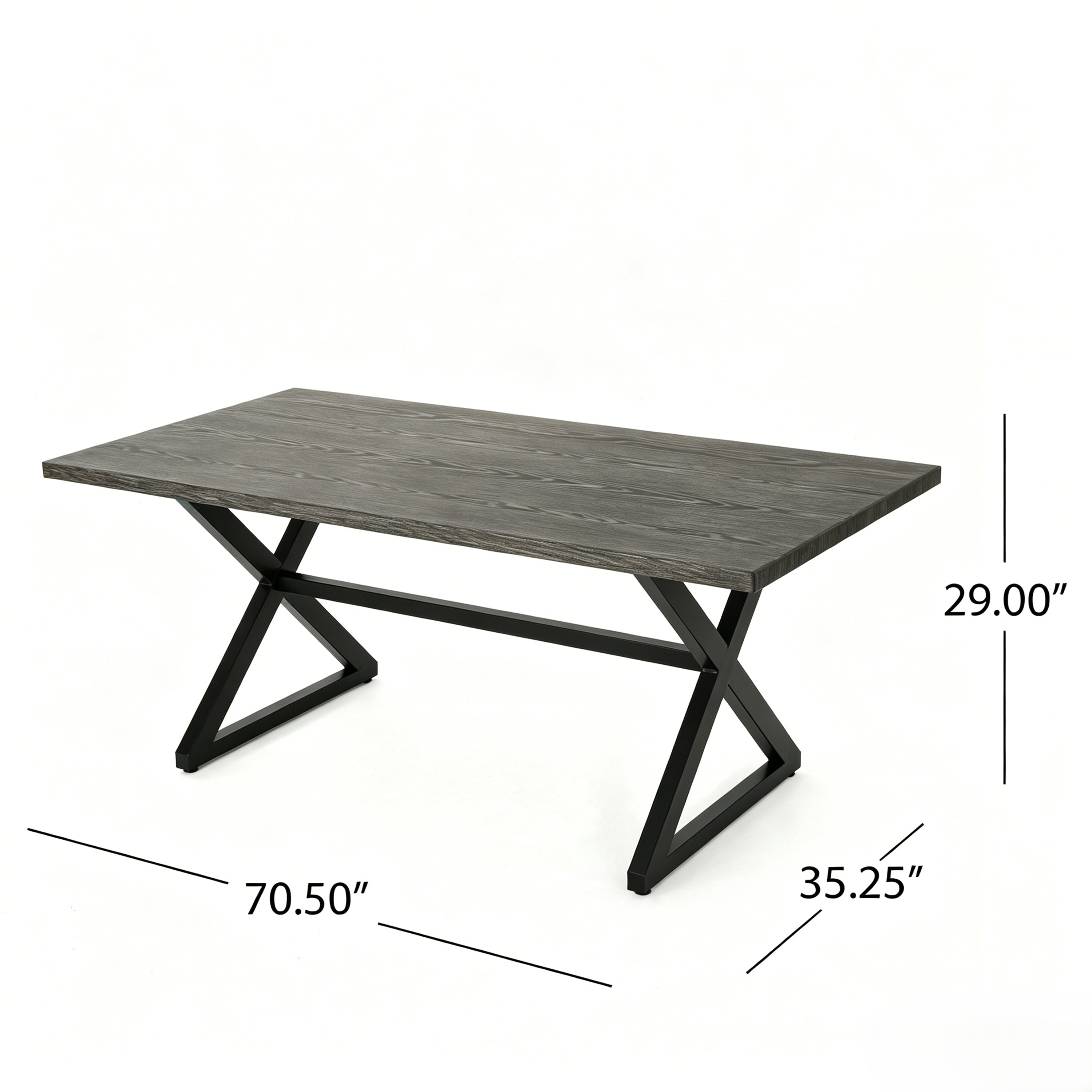 7-Piece Outdoor Dining Set with Aluminum Chairs