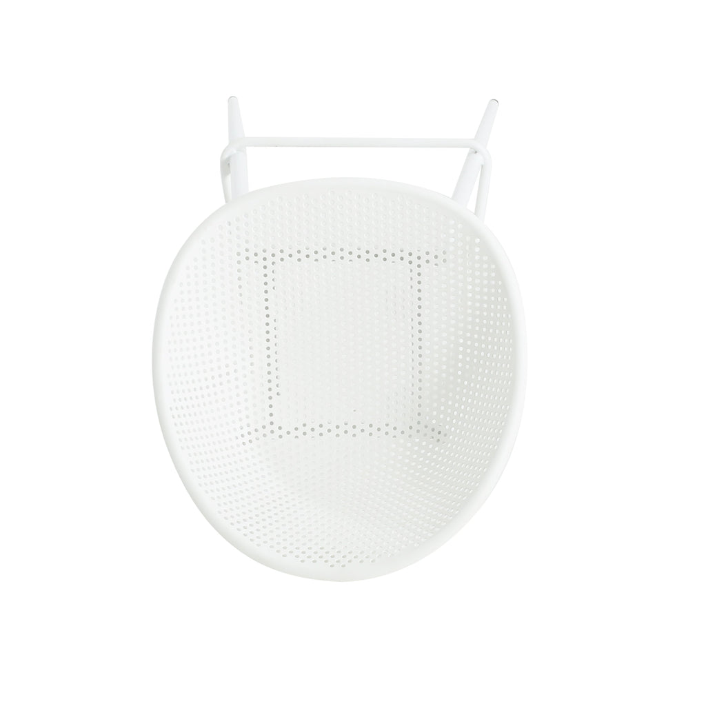 Modern Gable Outdoor Barstool Set of 2 in White