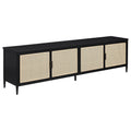 Kenneth - 4 Door TV Stand - Black