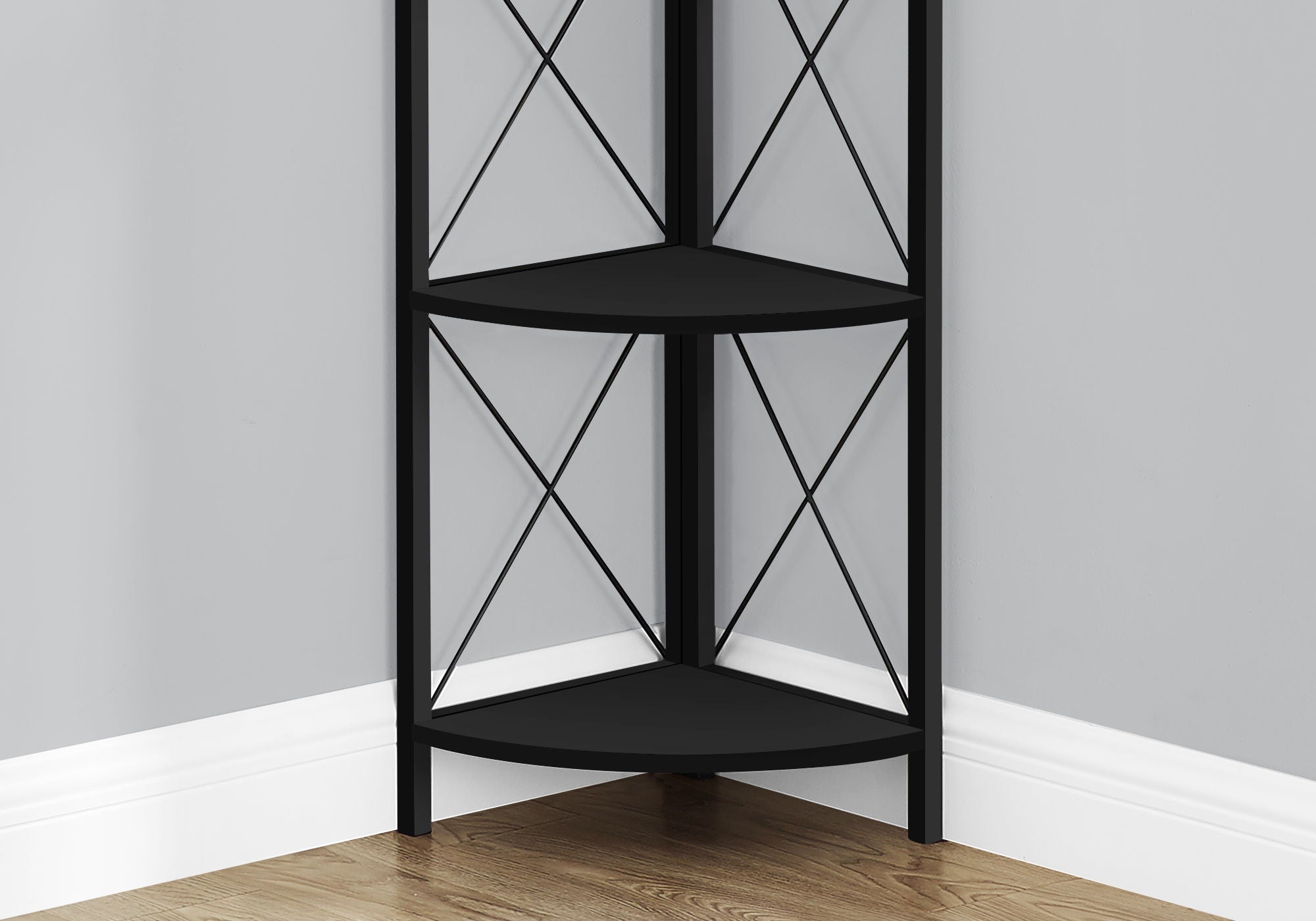 4-Tier Corner Bookshelf Etagere for Home Office