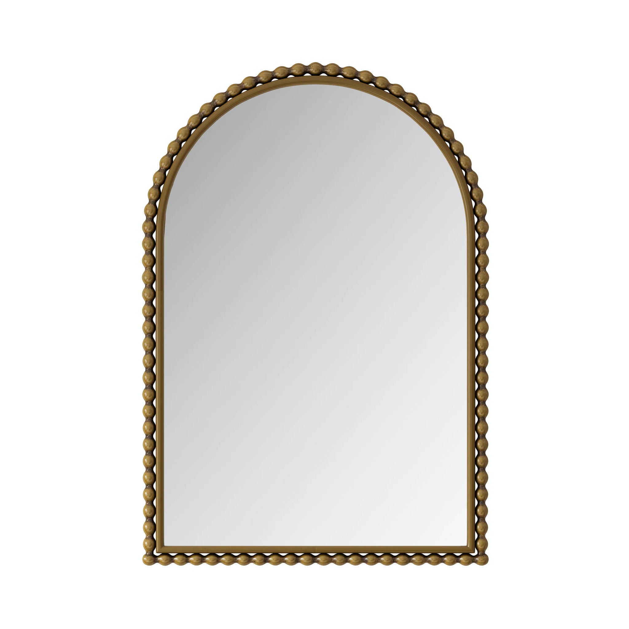 Vintage Iron Art Arch Mirror, Wall Hanging Or Table Display