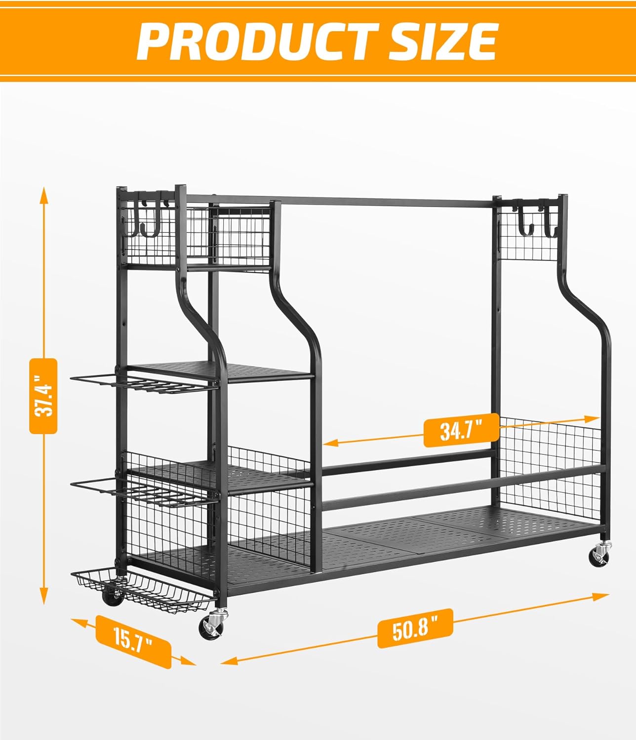 4 Golf Bag Organizer Garage Storage