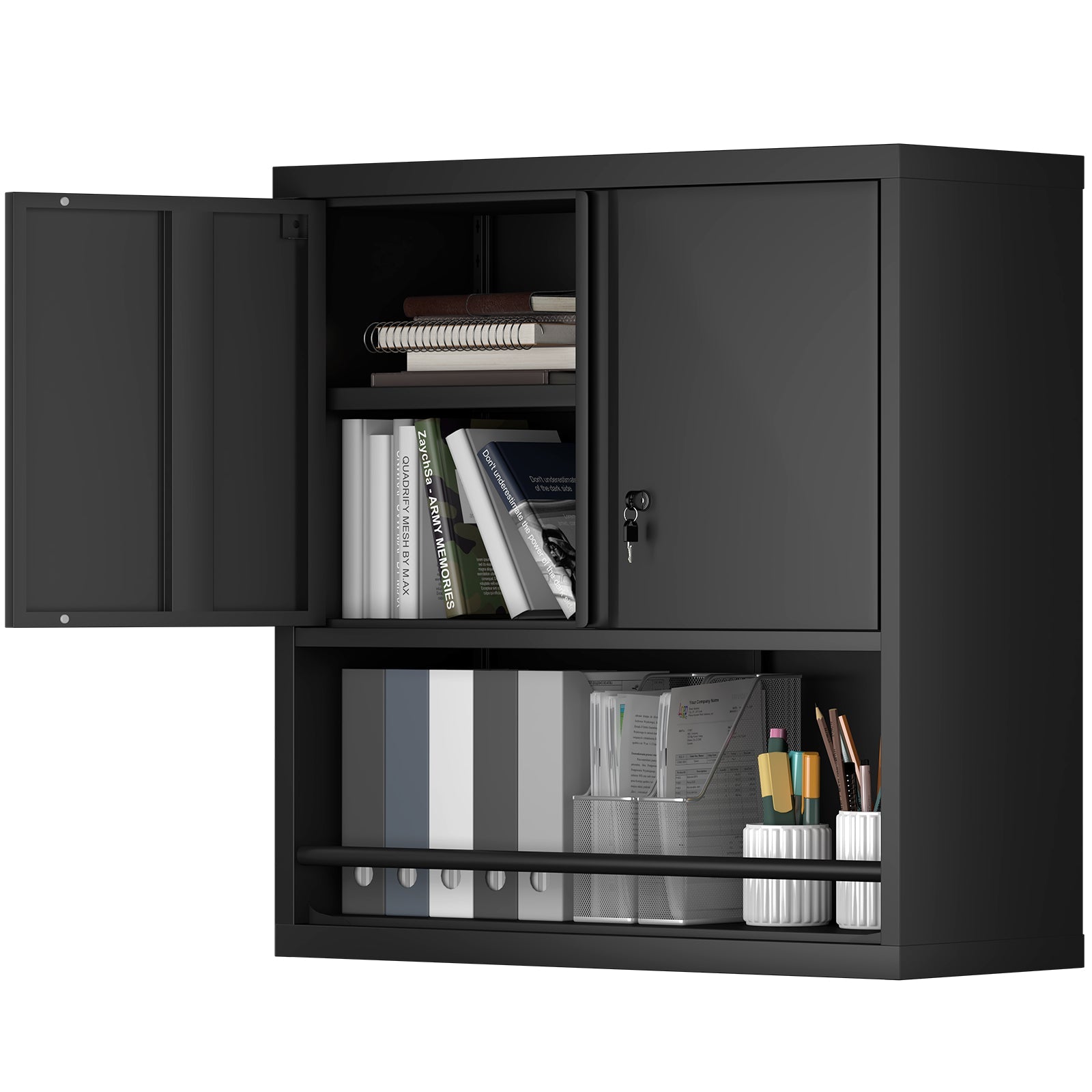 Metal Adjustable 2 Doors Storage Cabinet