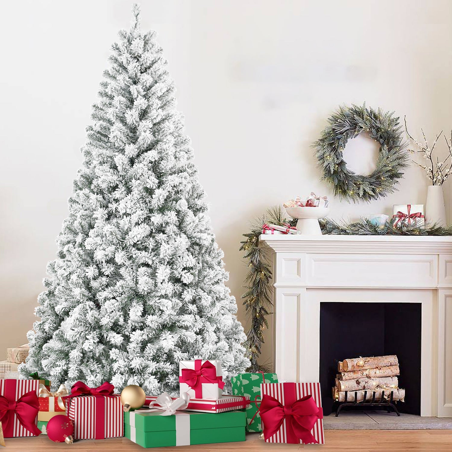 7FT Flocked Christmas Tree