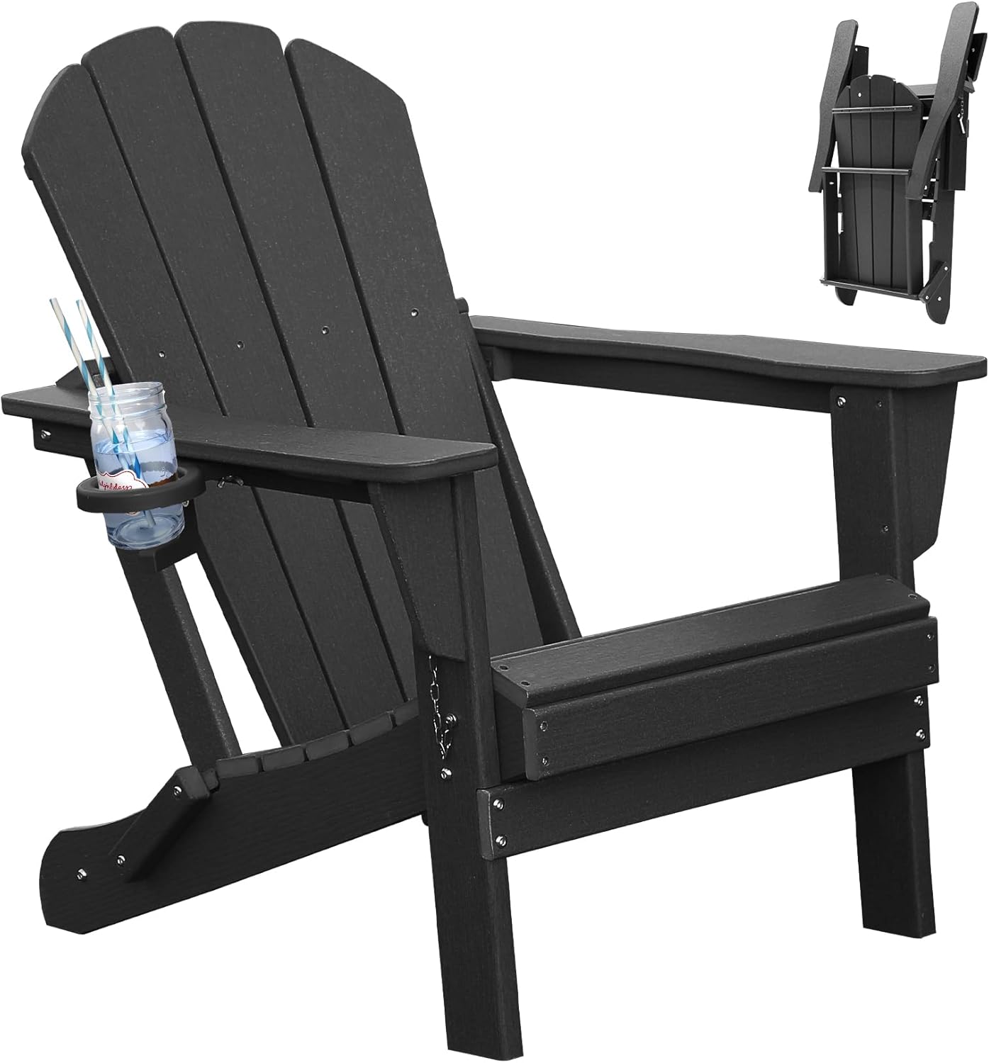 Adirondack Chair, Plastic Adirondack Chairs, HDPE Adirondack Chair, Folding Adirondack Chairs,Outdoor Chairs with Cup